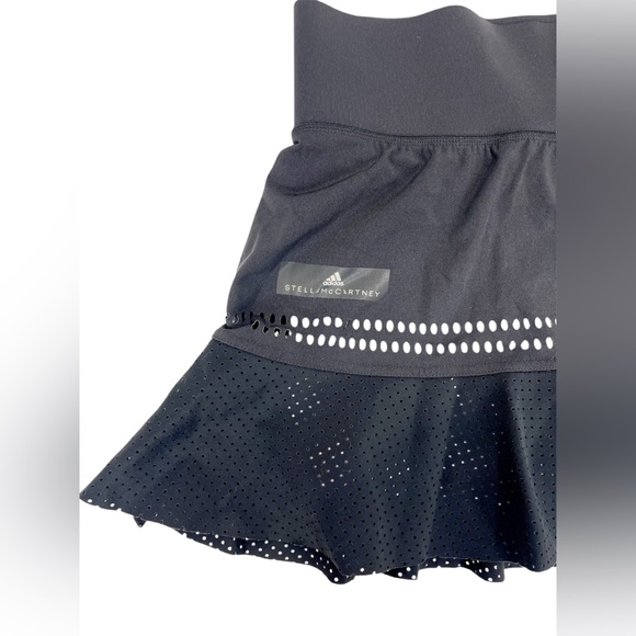Adidas by Stella McCartney Black Barricade Tennis prep Mini Skirt XS sporty - Picture 8 of 14